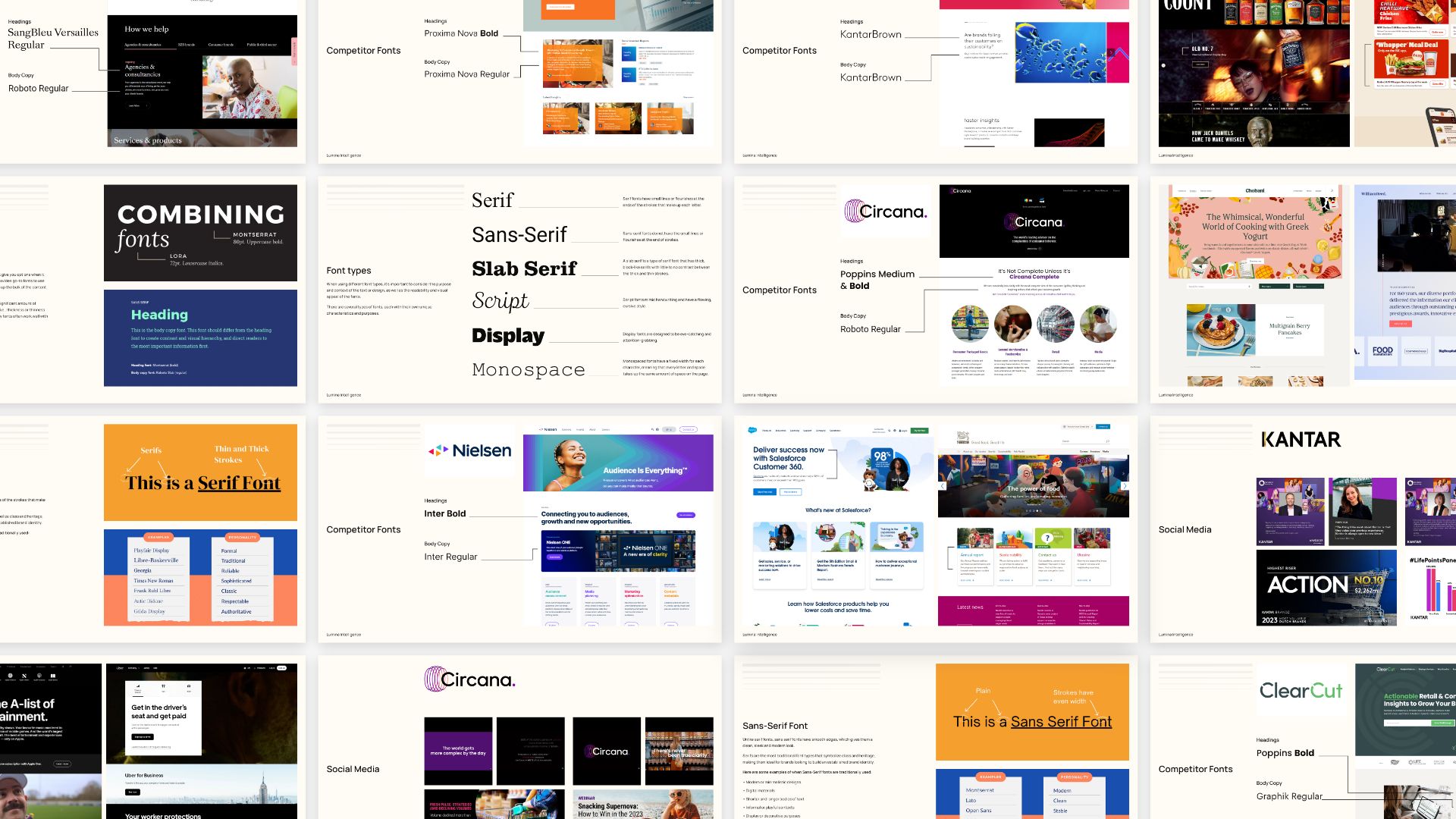 Pages of font research