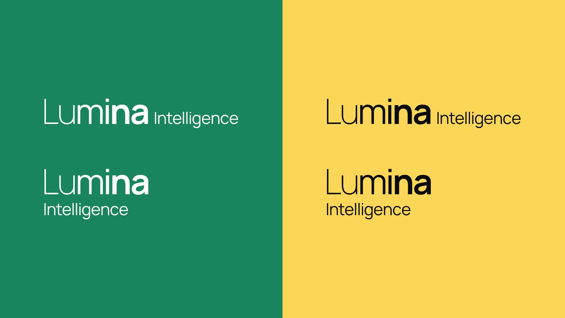 Lumina Intelligence logo variations