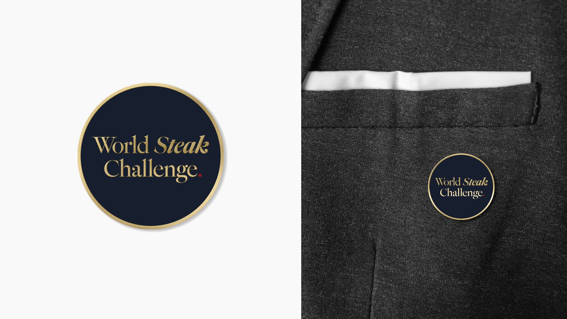 The World Steak Challenge enamel logo pin